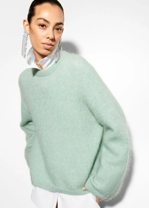 and Other Stories MohairBlend Jumper Mint Women Knitwear and Other Stories MohairBlend Jumper Mint Women Knitwear