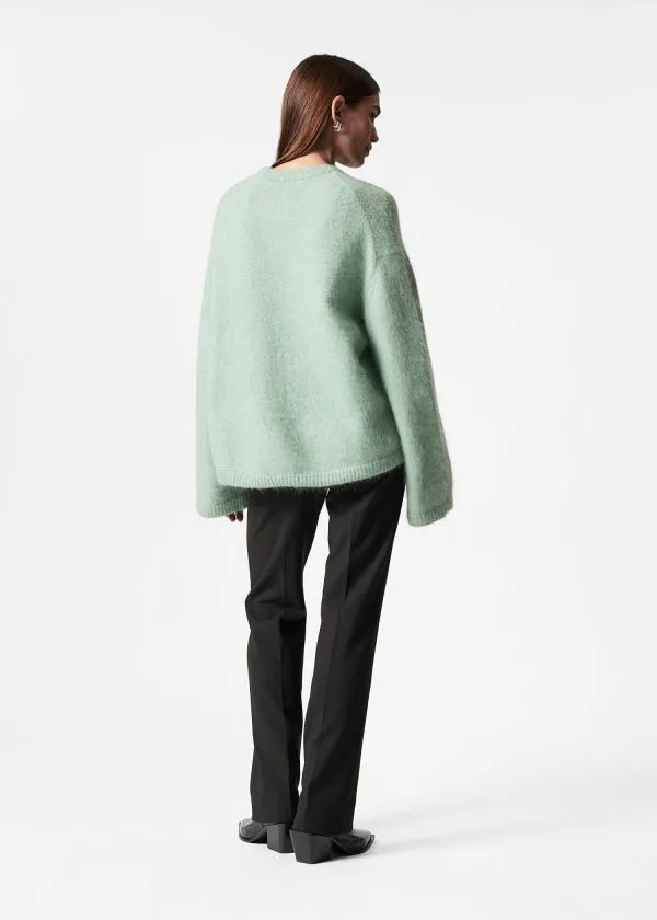 and Other Stories MohairBlend Jumper Mint Women Knitwear and Other Stories MohairBlend Jumper Mint Women Knitwear