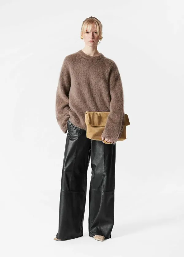 and Other Stories MohairBlend Jumper Mole Women Knitwear and Other Stories MohairBlend Jumper Mole Women Knitwear