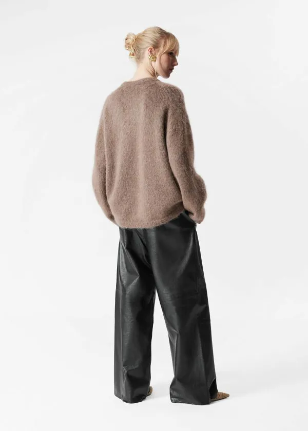 and Other Stories MohairBlend Jumper Mole Women Knitwear and Other Stories MohairBlend Jumper Mole Women Knitwear