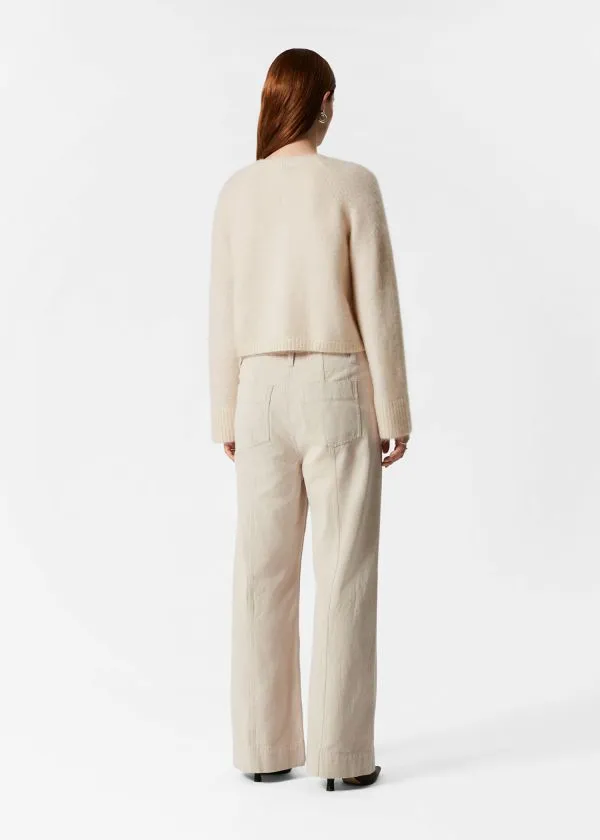 and Other Stories MohairBlend Knit Cardigan Cream Women Knitwear