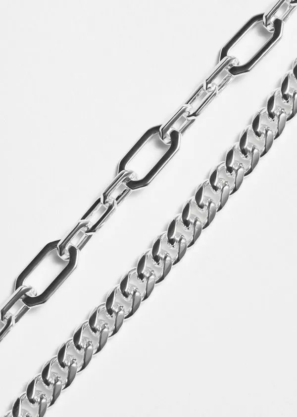 and Other Stories ORing Chain Necklace Silver Women Necklaces