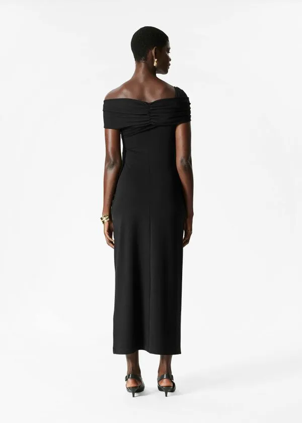 and Other Stories OffShoulder Maxi Dress Black Women Dresses