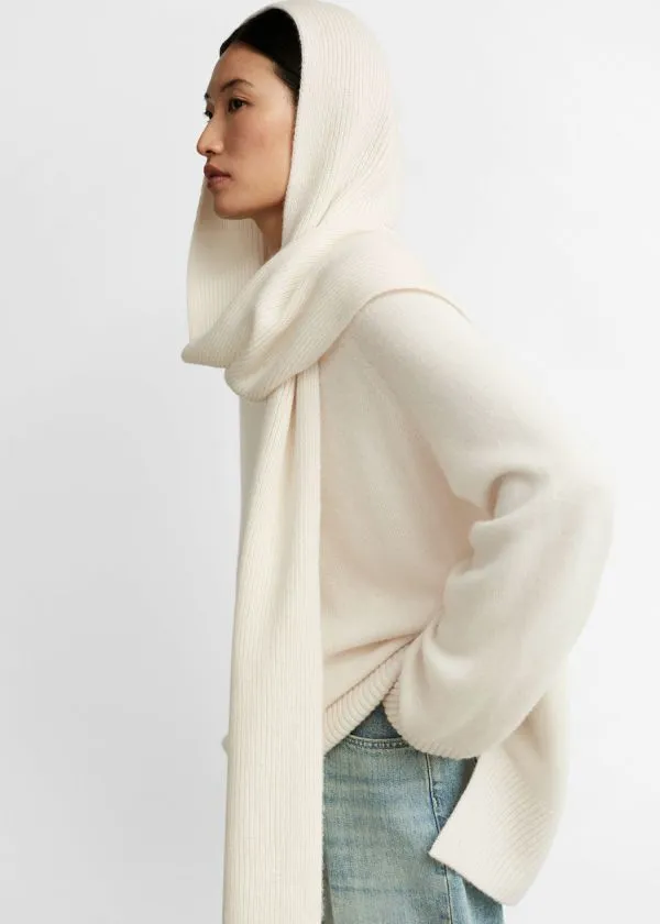 and Other Stories Oversized Cashmere Jumper Cream Women Knitwear