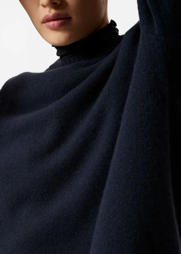 and Other Stories Oversized Cashmere Jumper Navy Women Knitwear
