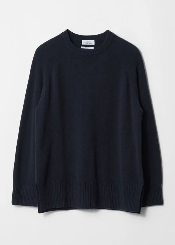 and Other Stories Oversized Cashmere Jumper Navy Women Knitwear