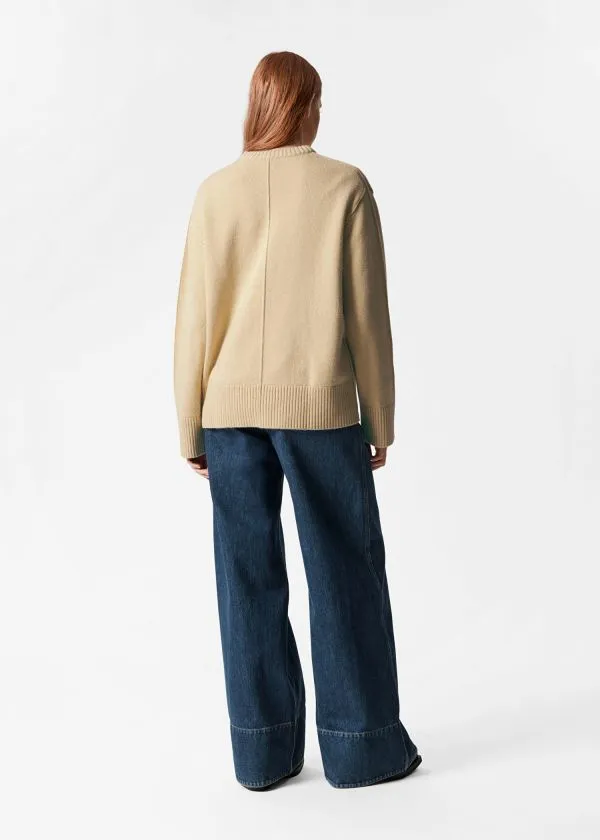 and Other Stories Oversized Knit Jumper Yellow Women Knitwear