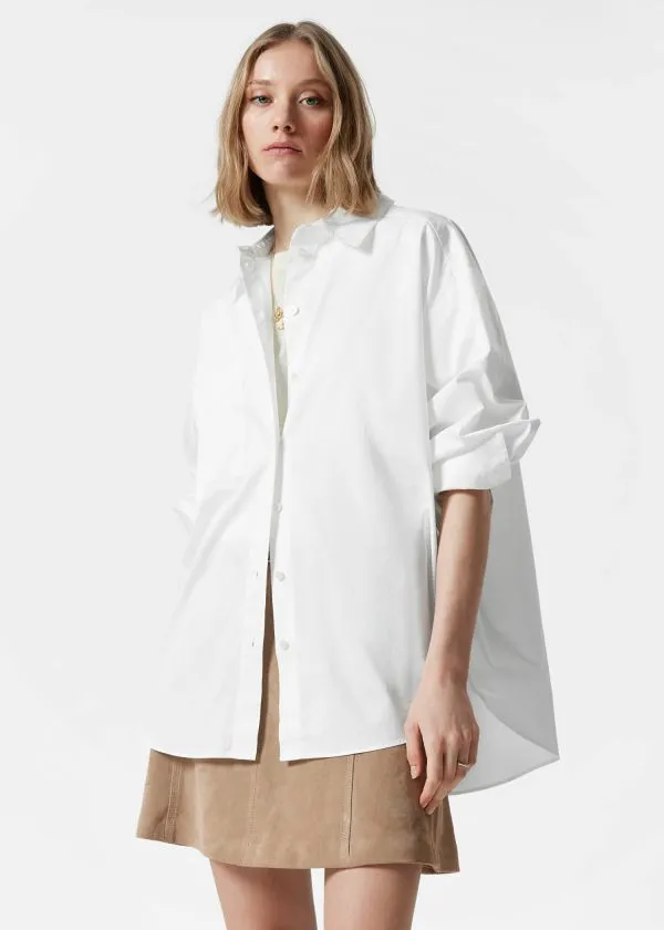 and Other Stories Oversized Shirt White Women Blouses and Shirts