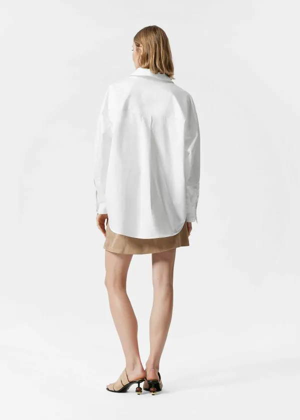 and Other Stories Oversized Shirt White Women Blouses and Shirts
