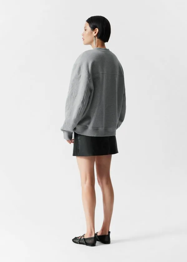 and Other Stories Oversized Sweatshirt Grey Melange Women Tops and Tshirts and Other Stories Oversized Sweatshirt Grey Melange Women Tops and Tshirts
