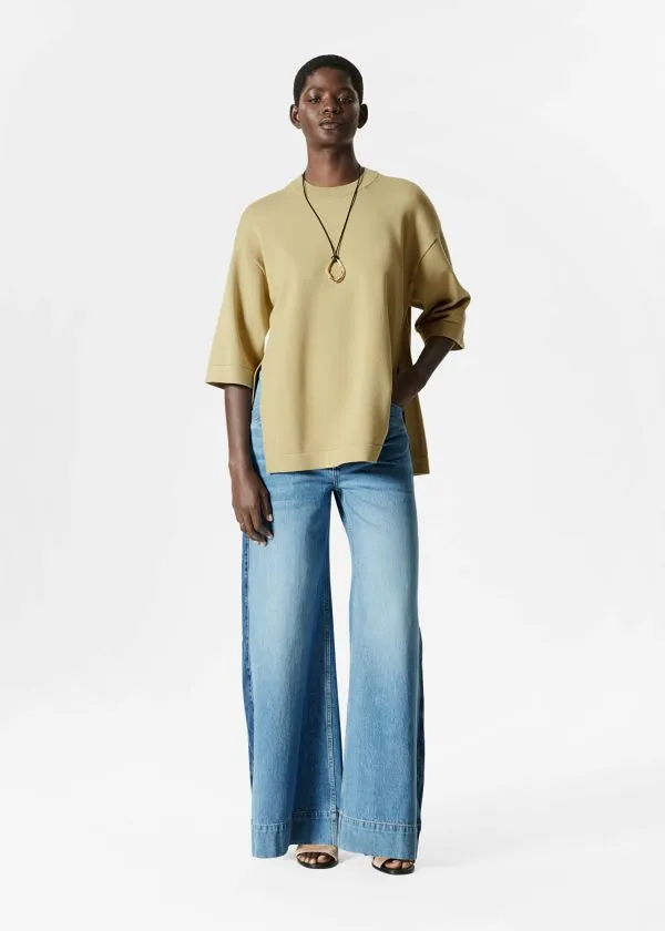 and Other Stories Oversized TShirt Mustard Women Tops and Tshirts