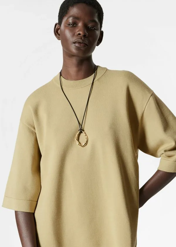 and Other Stories Oversized TShirt Mustard Women Tops and Tshirts