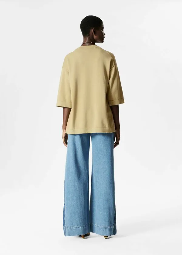 and Other Stories Oversized TShirt Mustard Women Tops and Tshirts