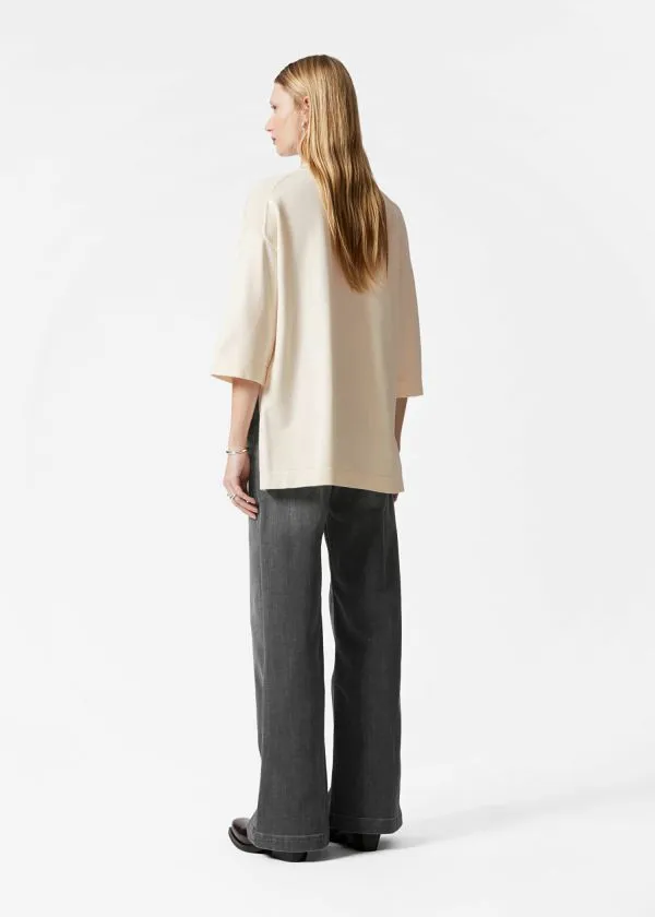 and Other Stories Oversized TShirt White Women Tops and Tshirts