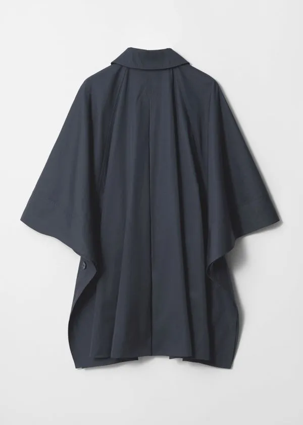 and Other Stories Oversized Trenchcoat Cape Navy Women Jackets and Coats