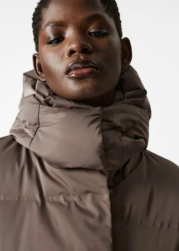 and Other Stories Padded Down Jacket Brown Women Jackets and Coats