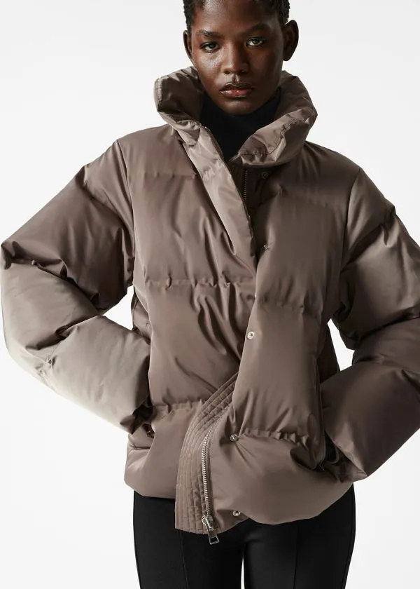 and Other Stories Padded Down Jacket Brown Women Jackets and Coats