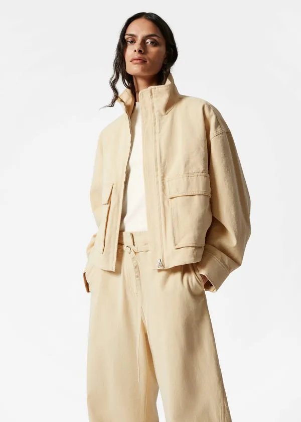 and Other Stories PatchPocket Jacket Yellow Women Jackets and Coats