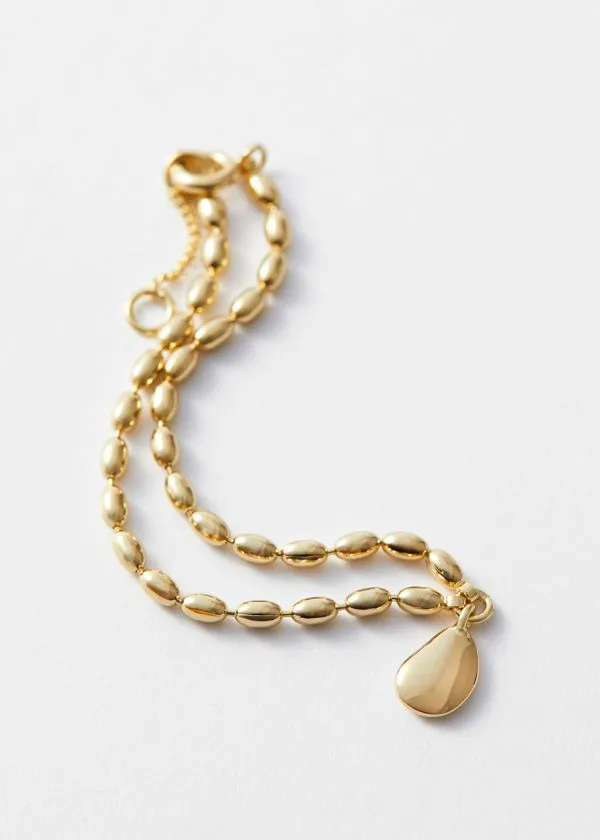 and Other Stories Pebble Link Bracelet Gold Women Bracelets
