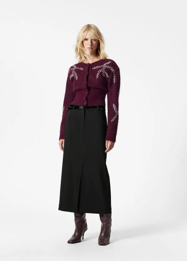 and Other Stories Pencil Midi Skirt Black Women Skirts