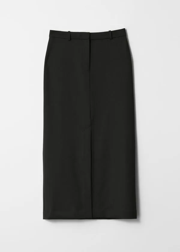 and Other Stories Pencil Midi Skirt Black Women Skirts