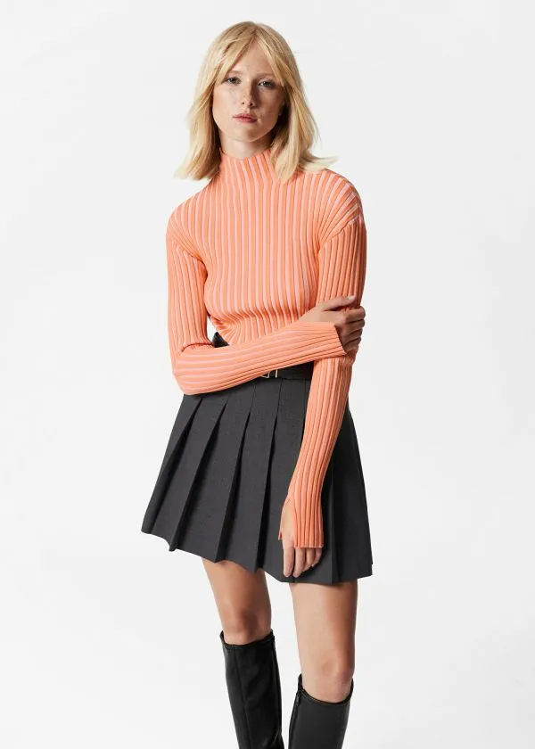 and Other Stories Pleated Mini Skirt Dark Grey Women Skirts and Other Stories Pleated Mini Skirt Dark Grey Women Skirts