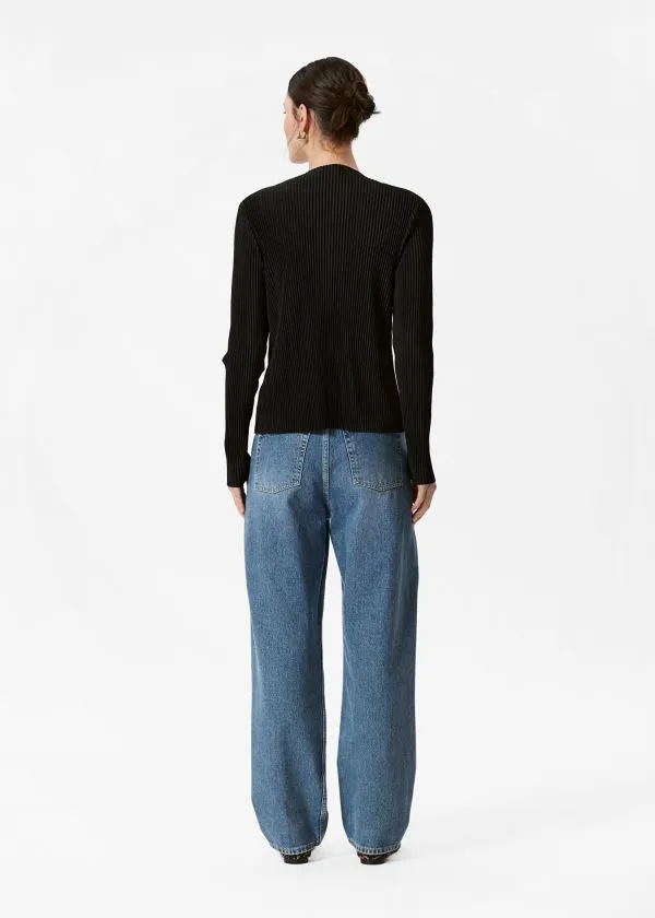and Other Stories Pleated Top Black Women Tops and Tshirts