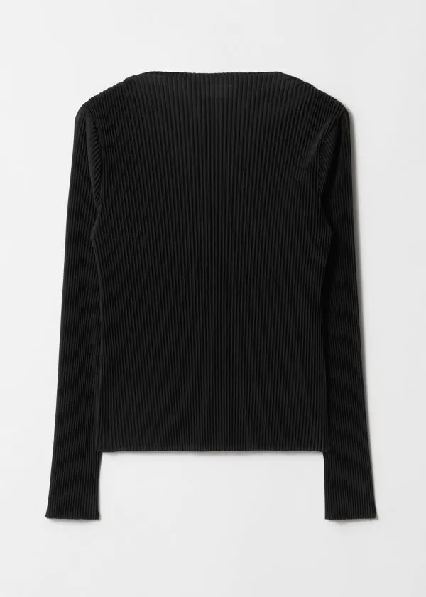 and Other Stories Pleated Top Black Women Tops and Tshirts