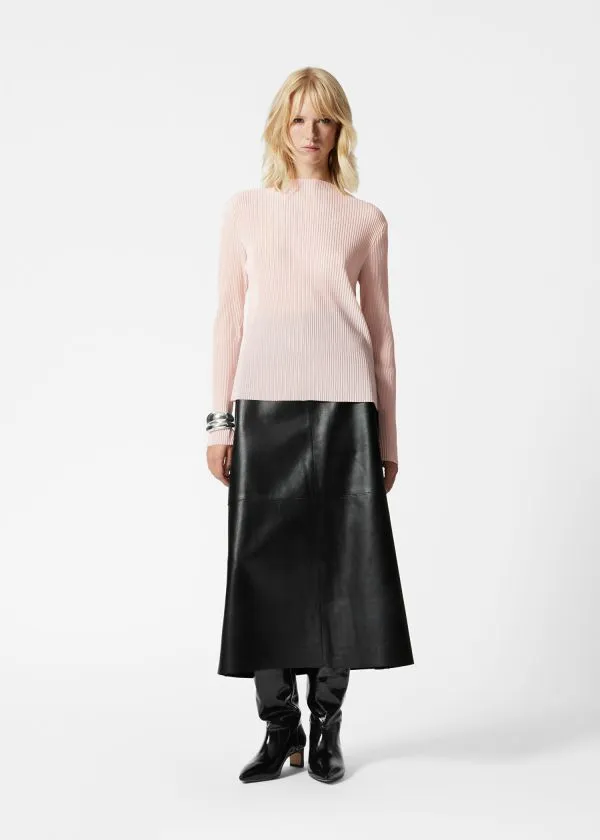 and Other Stories Pleated Top Pale Pink Women Tops and Tshirts