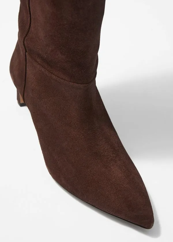 and Other Stories PointedToe KneeHigh Boots Brown Women Boots