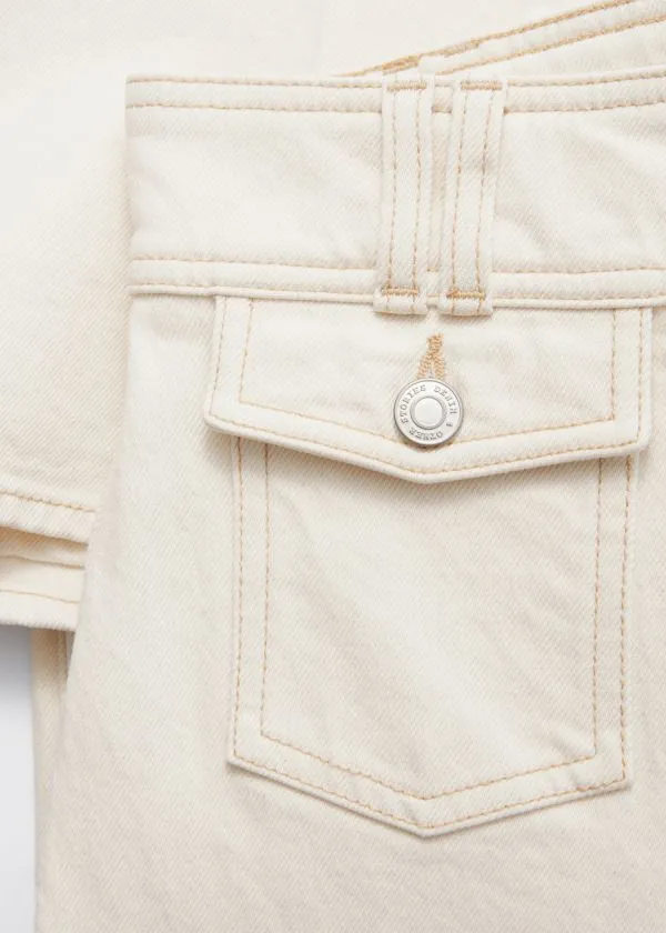 and Other Stories PressCrease Flared Jeans Cream Women Jeans