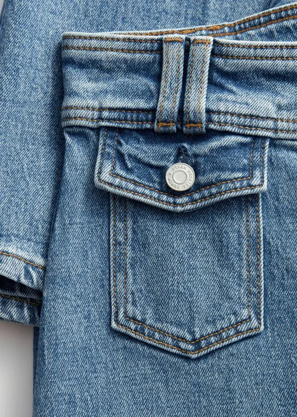 and Other Stories PressCrease Flared Jeans Washed Light Blue Women Jeans