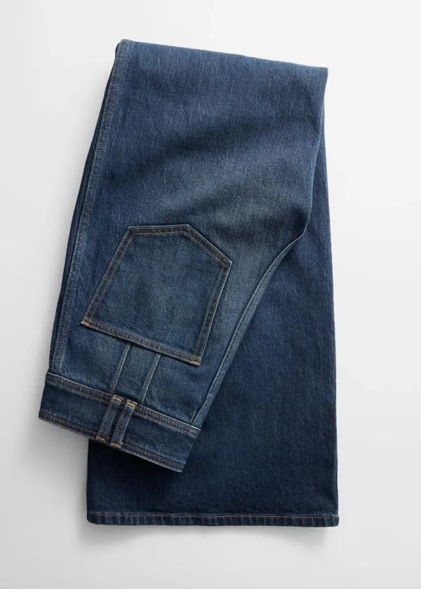 and Other Stories PressCrease Flared Jeans Washed Mid Blue Women Jeans