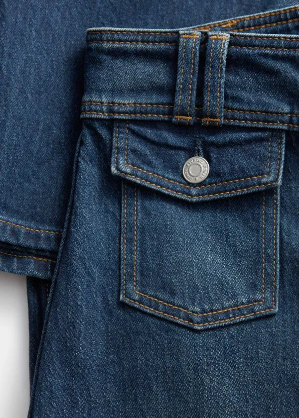 and Other Stories PressCrease Flared Jeans Washed Mid Blue Women Jeans