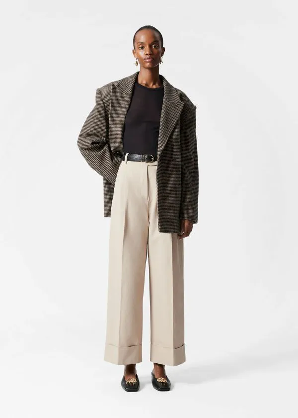 and Other Stories PressCrease Trousers Beige Women Trousers