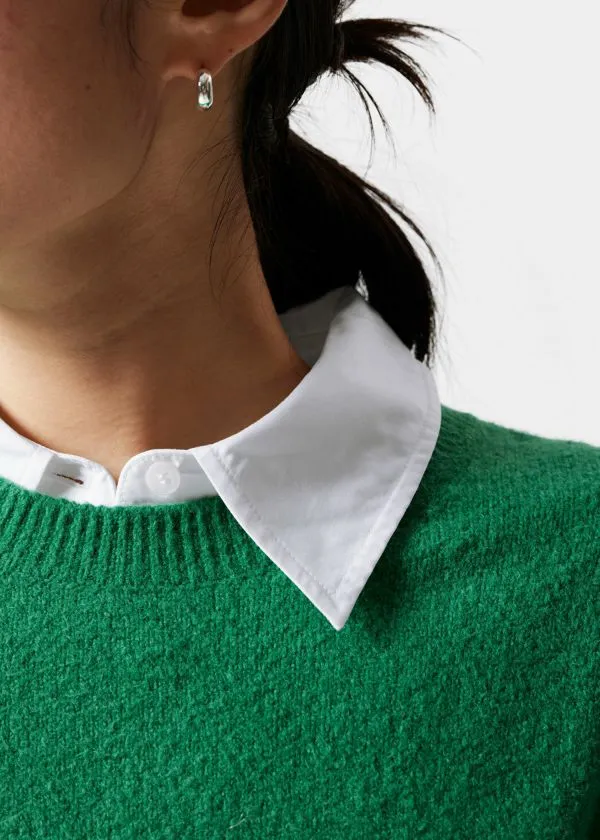 and Other Stories Relaxed Knit Jumper Green Women Knitwear