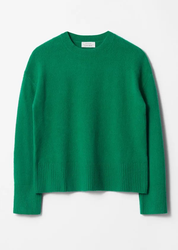 and Other Stories Relaxed Knit Jumper Green Women Knitwear