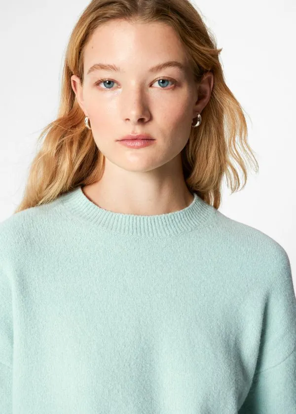 and Other Stories Relaxed Knit Jumper Pale Green Women Knitwear