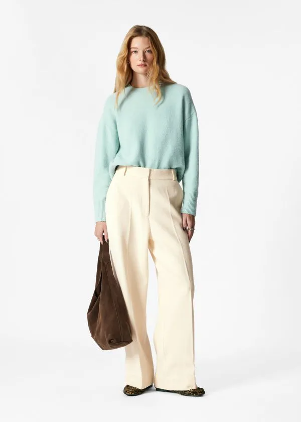 and Other Stories Relaxed Knit Jumper Pale Green Women Knitwear