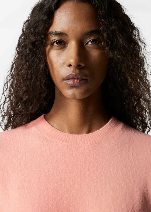 and Other Stories Relaxed Knit Jumper Peach Women Knitwear