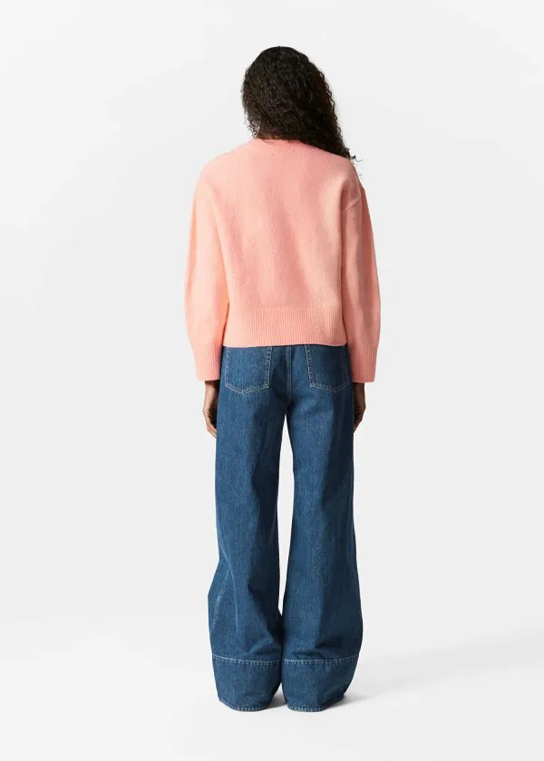 and Other Stories Relaxed Knit Jumper Peach Women Knitwear