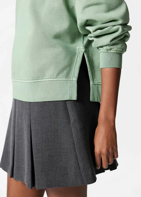 and Other Stories Relaxed Sweatshirt Green Women Sweatshirts and Hoodies