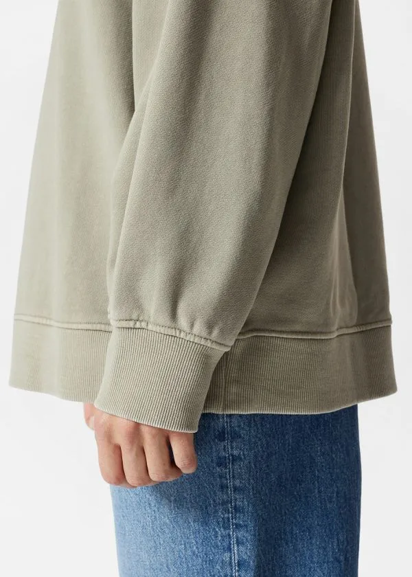 and Other Stories Relaxed Sweatshirt Khaki Women Tops and Tshirts
