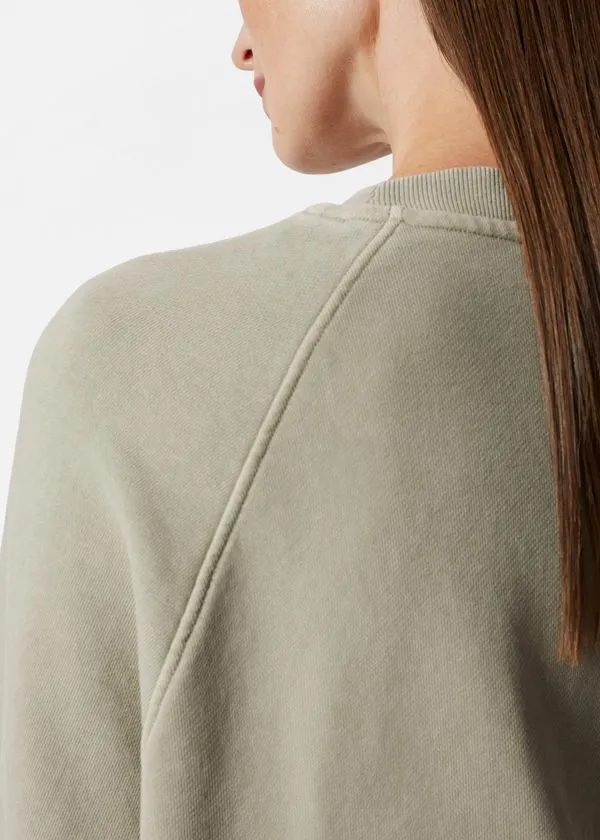 and Other Stories Relaxed Sweatshirt Khaki Women Tops and Tshirts