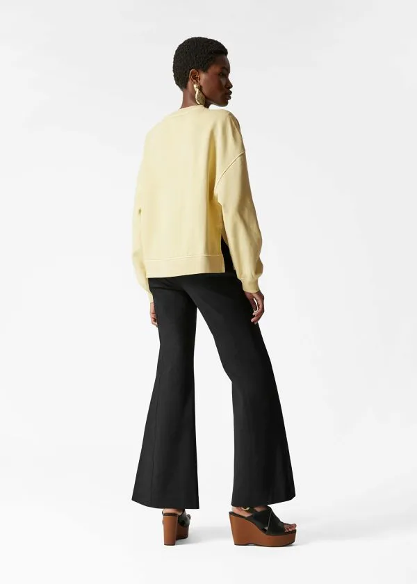 and Other Stories Relaxed Sweatshirt Yellow Women Sweatshirts and Hoodies