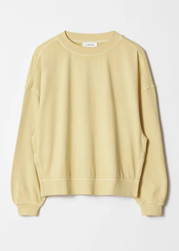 and Other Stories Relaxed Sweatshirt Yellow Women Sweatshirts and Hoodies
