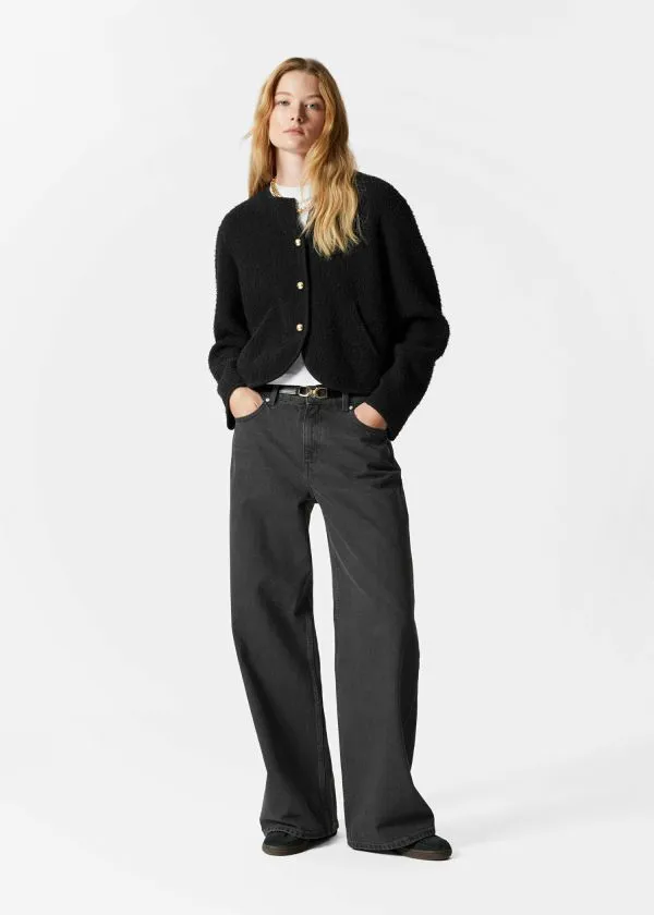 and Other Stories Relaxed WideLeg Jeans Black Women Jeans