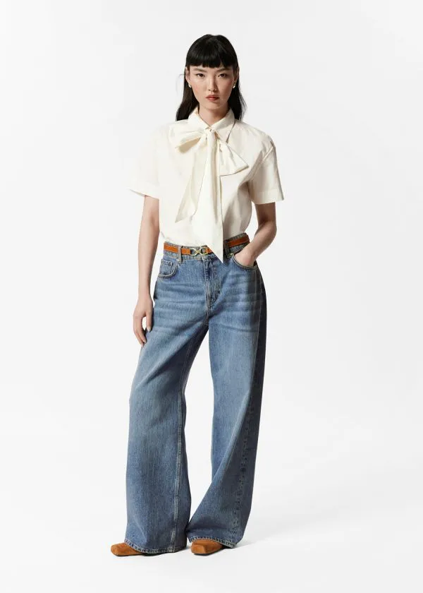 and Other Stories Relaxed WideLeg Jeans Blue Women Jeans