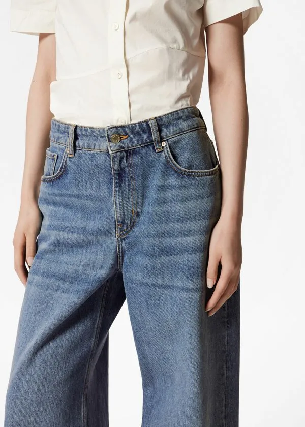 and Other Stories Relaxed WideLeg Jeans Blue Women Jeans and Other Stories Relaxed WideLeg Jeans Blue Women Jeans