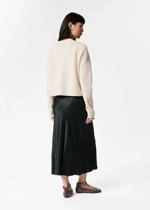 and Other Stories Relaxed Wool Cardigan Cream Women Knitwear